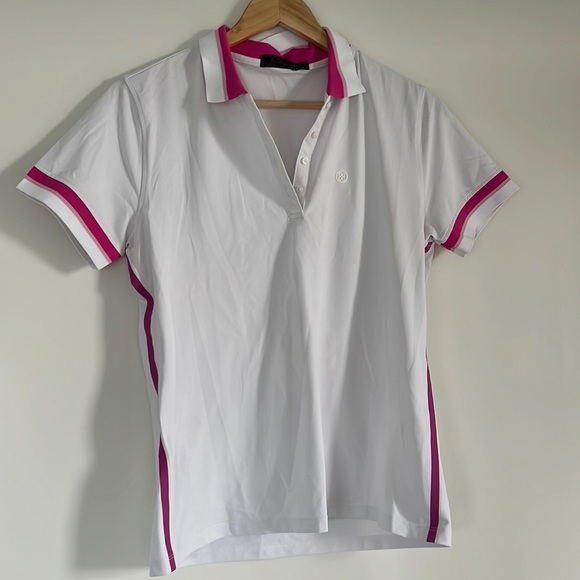 G/FORE Golf Shirt Women’s Size Medium Snow Polo - Picture 2 of 5